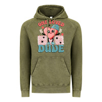 Vintage Olive one loved dude Vintage Hoodie - MaliasSmallBusiness