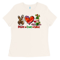 Bone peace love wine Ladies Tee - AdoDesignShop