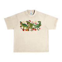 Sandshell christmas dinosaurs Urban Heavy Tee - MaliasSmallBusiness