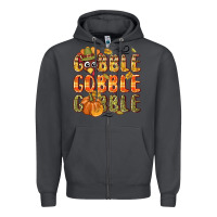 Smoke Gobble gobble turkey Thanksgiving Zipper Hoodie - NancyCooperArtShop
