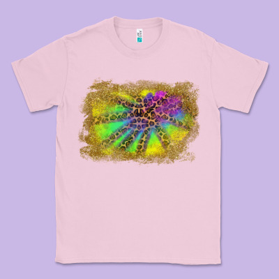 Colorful Glitter Leopard Background Classic Tee Designed By Ranaportraitstore