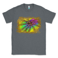 Charcoal Heather colorful glitter leopard background Classic Tee - RanaPortraitStore