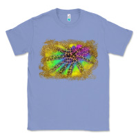 Colony Blue colorful glitter leopard background Classic Tee - RanaPortraitStore