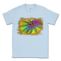 Dusty Blue colorful glitter leopard background Classic Tee - RanaPortraitStore