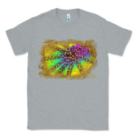 Heather Grey colorful glitter leopard background Classic Tee - RanaPortraitStore