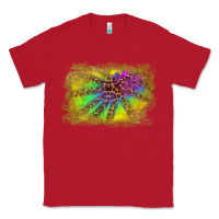 Red colorful glitter leopard background Classic Tee - RanaPortraitStore