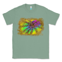 Sage colorful glitter leopard background Classic Tee - RanaPortraitStore