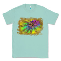 Seafoam colorful glitter leopard background Classic Tee - RanaPortraitStore