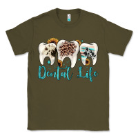 Army Green dental life Classic Tee - JahusDesignShop