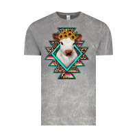 Cloud Rock heifer cowhide aztec Vintage Tee - JahusDesignShop