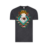 Vintage Black heifer cowhide aztec Vintage Tee - JahusDesignShop