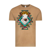 Vintage Camel heifer cowhide aztec Vintage Tee - JahusDesignShop