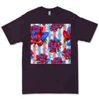 Plum patriotic roses Premium Tee - BundleAndBundleShop