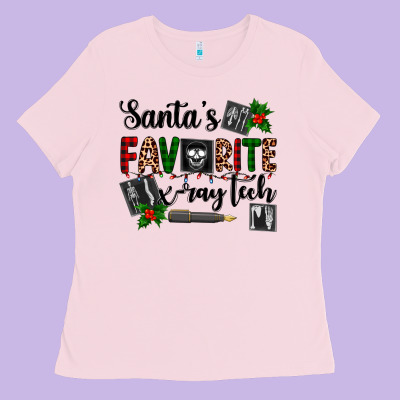 Santa's Favorite X Ray Tech Ladies Tee Designed By Adodesignshop