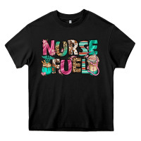 Black nurse fuel coffee cups Heavy Core Tee - Jasminsmagicworld