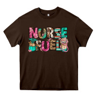 Chocolate Brown nurse fuel coffee cups Heavy Core Tee - Jasminsmagicworld