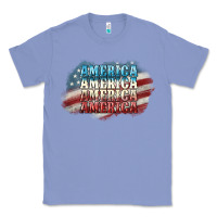 Colony Blue America america Classic Tee - NancyCooperArtShop
