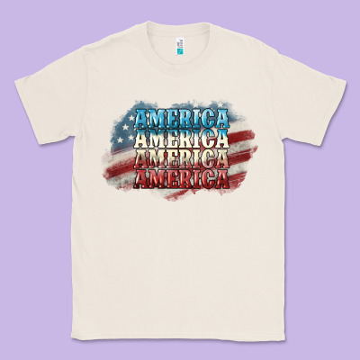 America America Classic Tee Designed By Nancycooperartshop