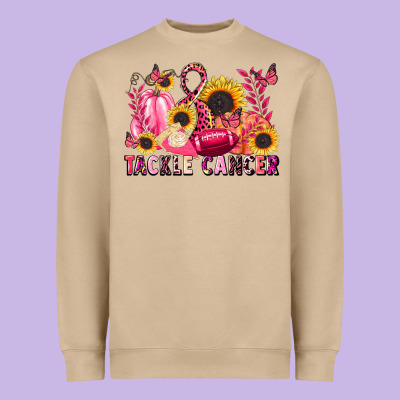 Tackle Cancer Heavyweight Sweatshirt Designed By Lillyallendesigns