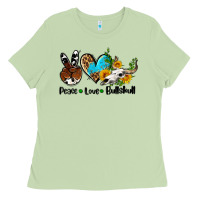 Matcha peace love  bullskull Ladies Tee - AdoDesignShop