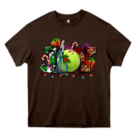 Chocolate Brown joy and tennis christmas Heavy Core Tee - AdoDesignShop