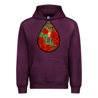 Mauve Wine mexican teardrop Urban Hoodie - BundleAndBundleShop