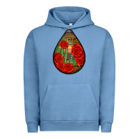 Pigment Pebble Blue mexican teardrop Urban Hoodie - BundleAndBundleShop
