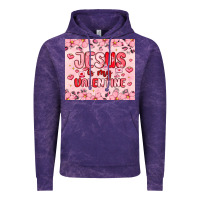 Cloud Purple jesus is my valentine Vintage Hoodie - MaliasSmallBusiness