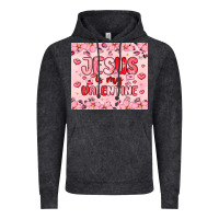Vintage Black jesus is my valentine Vintage Hoodie - MaliasSmallBusiness