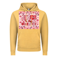 Vintage Mustard jesus is my valentine Vintage Hoodie - MaliasSmallBusiness