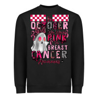 Black pink ghost breast cancer awareness Heavyweight Sweatshirt - LillyAllenDesigns