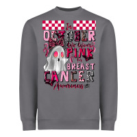 Storm pink ghost breast cancer awareness Heavyweight Sweatshirt - LillyAllenDesigns