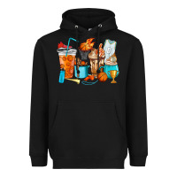 Black Basketball coffee cups Heavyweight Hoodie - HowdyJamesFarm