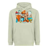 Matcha Basketball coffee cups Heavyweight Hoodie - HowdyJamesFarm