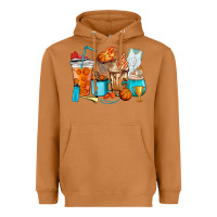 Meerkat Basketball coffee cups Heavyweight Hoodie - HowdyJamesFarm
