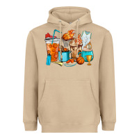 Mushroom Basketball coffee cups Heavyweight Hoodie - HowdyJamesFarm
