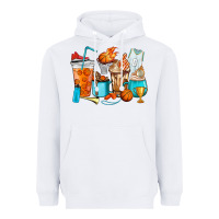White Basketball coffee cups Heavyweight Hoodie - HowdyJamesFarm