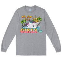 Heather Grey oh ship it's a girls trip Long Sleeve Tee - LillyAllenDesigns