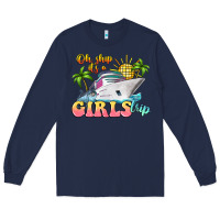 Navy oh ship it's a girls trip Long Sleeve Tee - LillyAllenDesigns