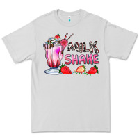 Dove Grey milkshake with strawberry Premium Tee - AdoDesignShop