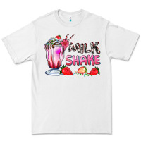 White milkshake with strawberry Premium Tee - AdoDesignShop