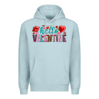 Blue Mist Hello Valentine Premium Hoodie - HowdyJamesFarm