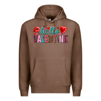 Chestnut Hello Valentine Premium Hoodie - HowdyJamesFarm
