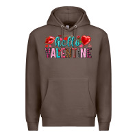 Coffee Hello Valentine Premium Hoodie - HowdyJamesFarm