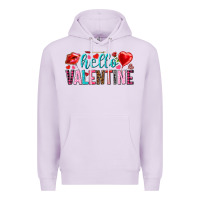 Lilac Hello Valentine Premium Hoodie - HowdyJamesFarm