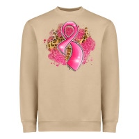 Mushroom breast cancer awareness ribbon with glitter pink l Heavyweight Sweatshirt - LillyAllenDesigns