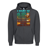 Smoke I want to Fall stuff Zipper Hoodie - NancyCooperArtShop