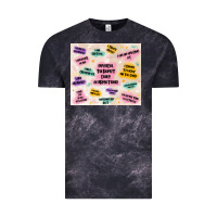 Cloud Black physical therapist daily affirmations Vintage Tee - MaliasSmallBusiness
