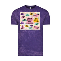 Cloud Purple physical therapist daily affirmations Vintage Tee - MaliasSmallBusiness