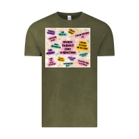Vintage Olive physical therapist daily affirmations Vintage Tee - MaliasSmallBusiness
